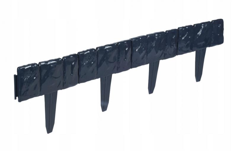 Palisada ogrodowa wysoka obrzeże border antracyt 2,4m płotek GeoBorder